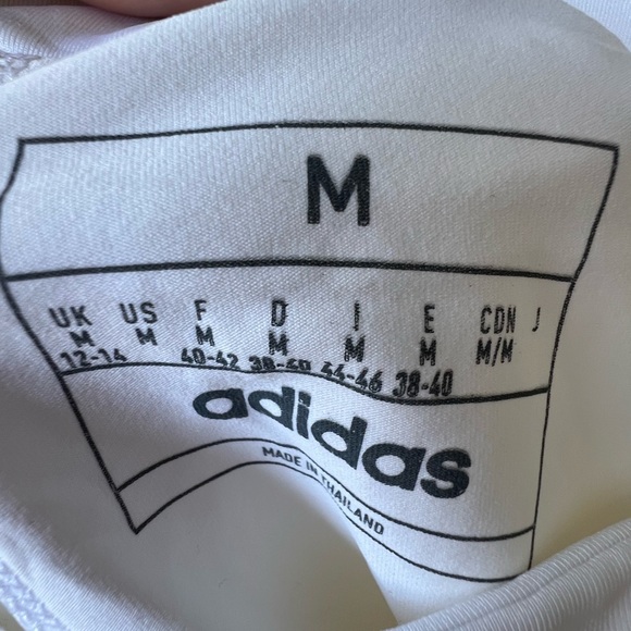 ADIDAS PLEATED SKORT, SIZE: Medium White - Picture 4 of 5